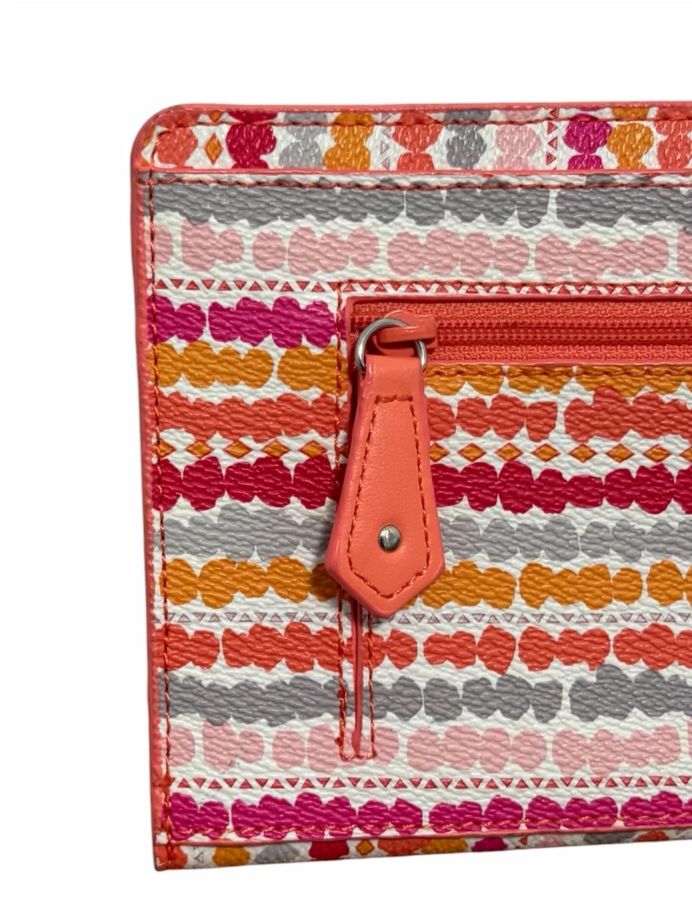 Vera Bradley Confetti Stripe Slim Travel Passport Organizer Bifold Wallet - NWOT